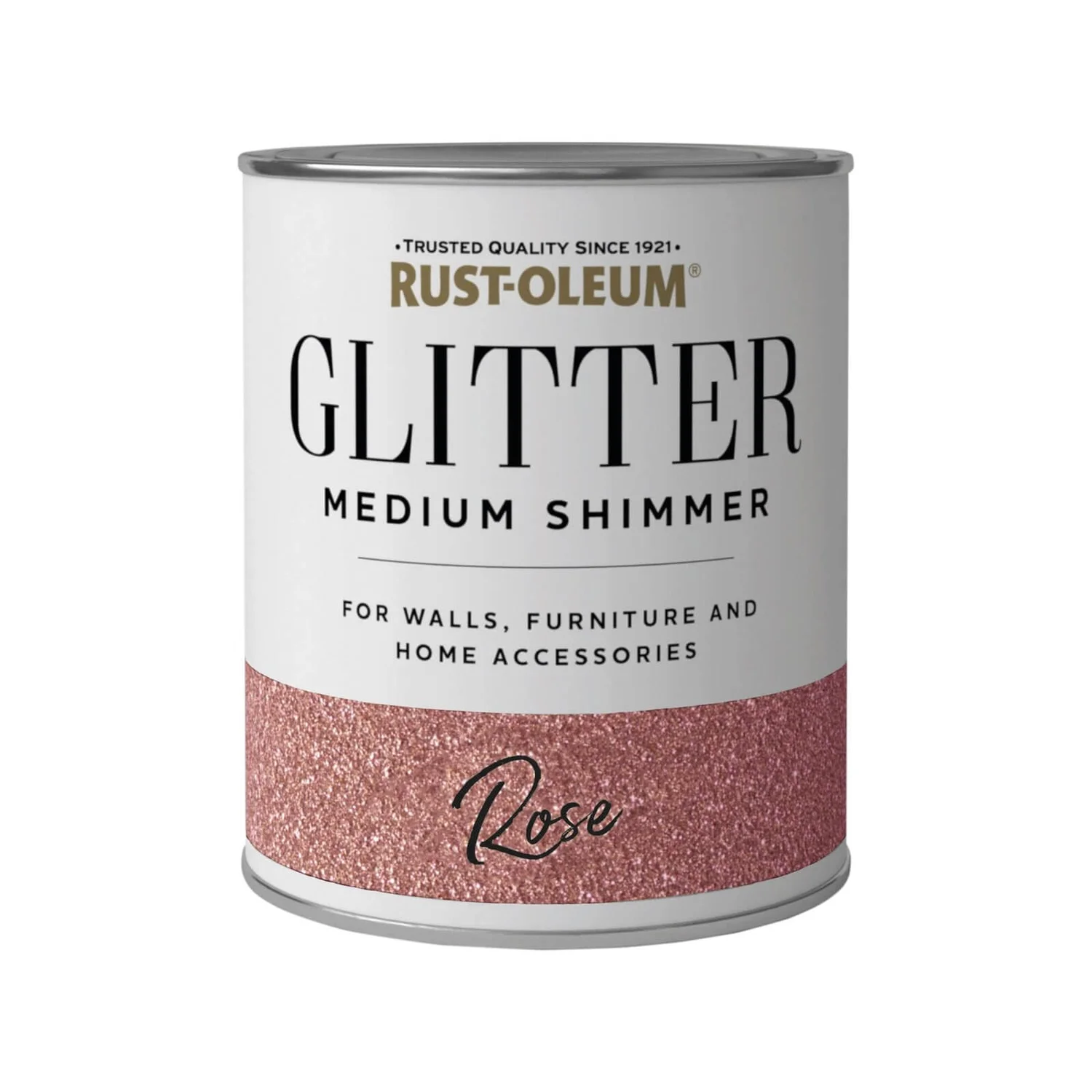 Rust-Oleum Medium Shimmer Rose Glitter - 750ml 3 Rust-Oleum Medium Shimmer Rose Glitter - 750ml