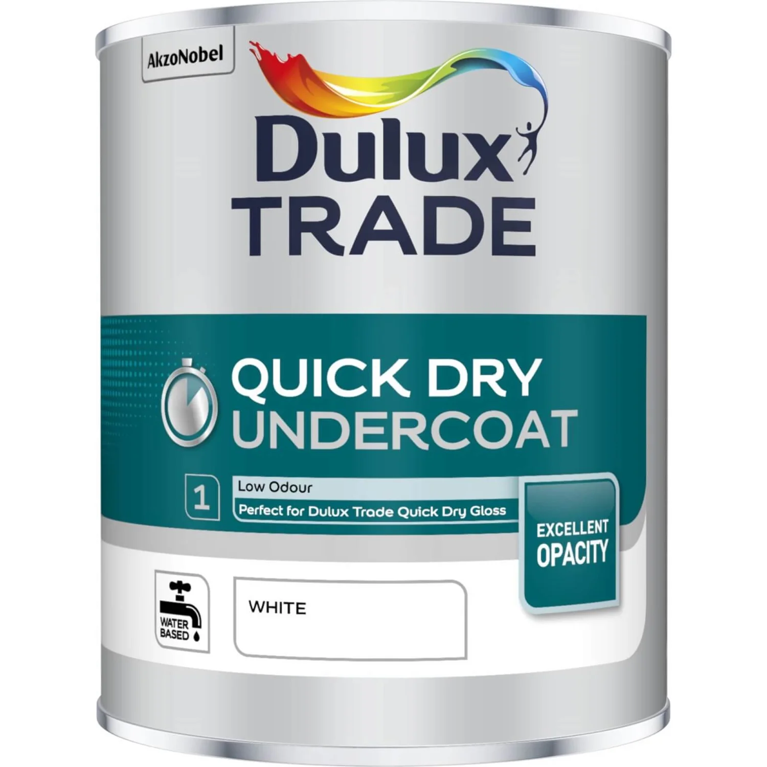 Dulux Trade Quick Drying Undercoat White - 1L 3 Dulux Trade Quick Drying Undercoat White - 1L