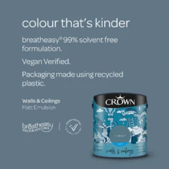 Crown Walls & Ceilings Matt Emulsion Paint Runaway - 2.5L 15 Crown Walls & Ceilings Matt Emulsion Paint Runaway - 2.5L -Laura Paint Shop 12823147 3824969525558944