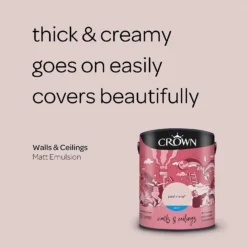 Crown Walls & Ceilings Matt Emulsion Paint Pashmina - 5L 14 Crown Walls & Ceilings Matt Emulsion Paint Pashmina - 5L -Laura Paint Shop 12823267 7134969526030040