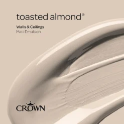 Crown Walls & Ceilings Matt Emulsion Paint Toasted Almond - 5L 17 Crown Walls & Ceilings Matt Emulsion Paint Toasted Almond - 5L -Laura Paint Shop 12824791 1014969533111168