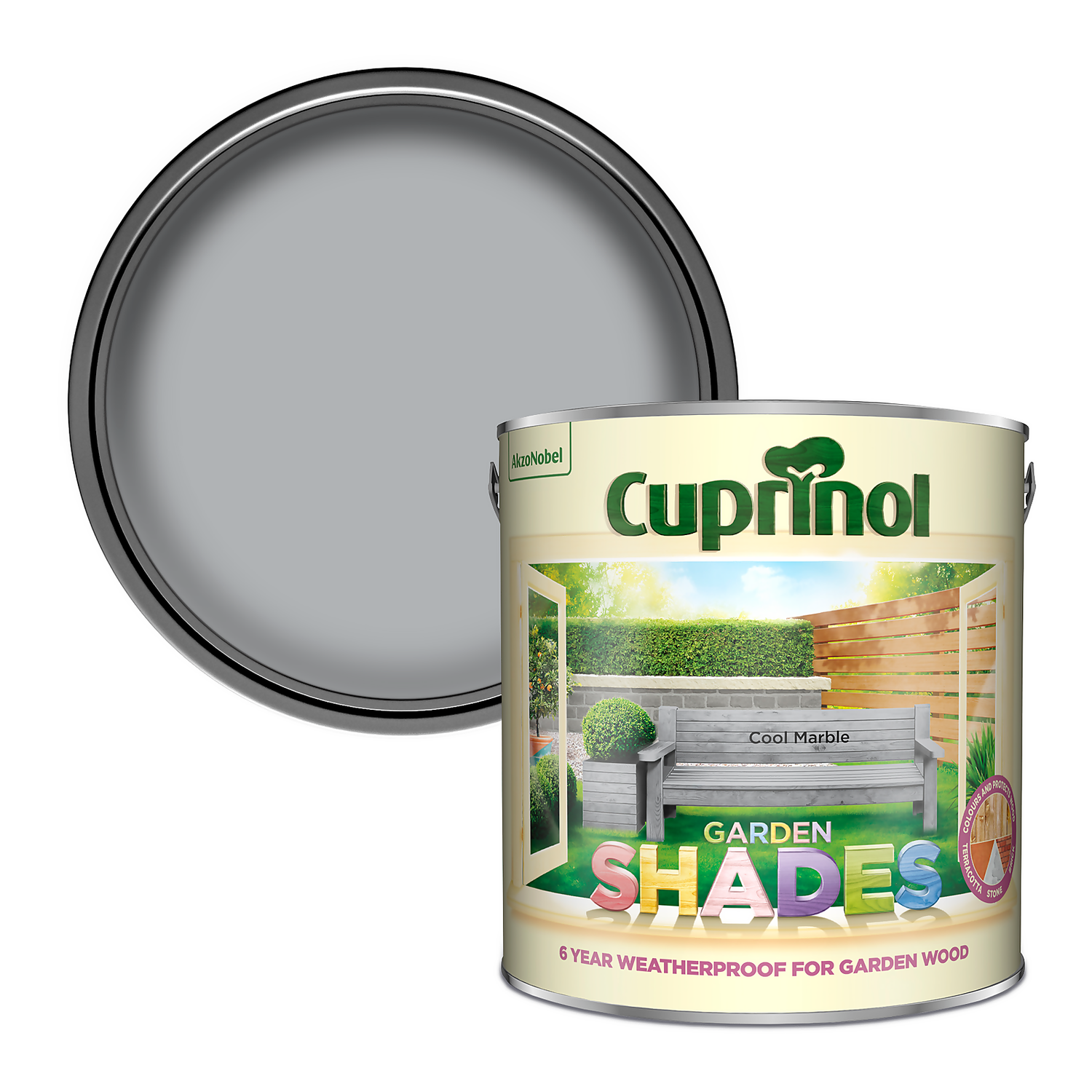 Cuprinol Garden Shades Cool Marble - 2.5L 3 Cuprinol Garden Shades Cool Marble - 2.5L