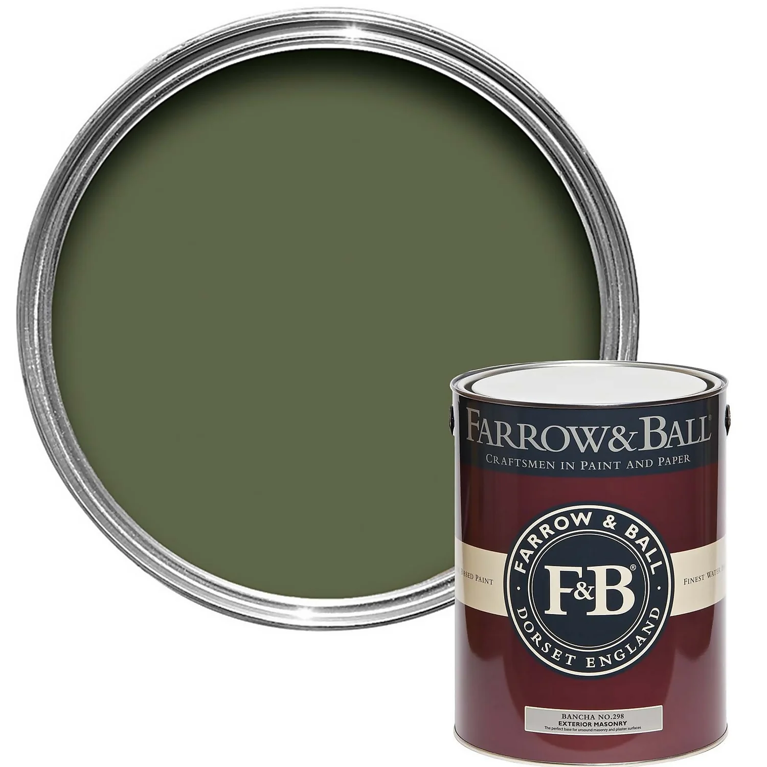 Farrow & Ball Exterior Masonry Paint Bancha - 5L 3 Farrow & Ball Exterior Masonry Paint Bancha - 5L