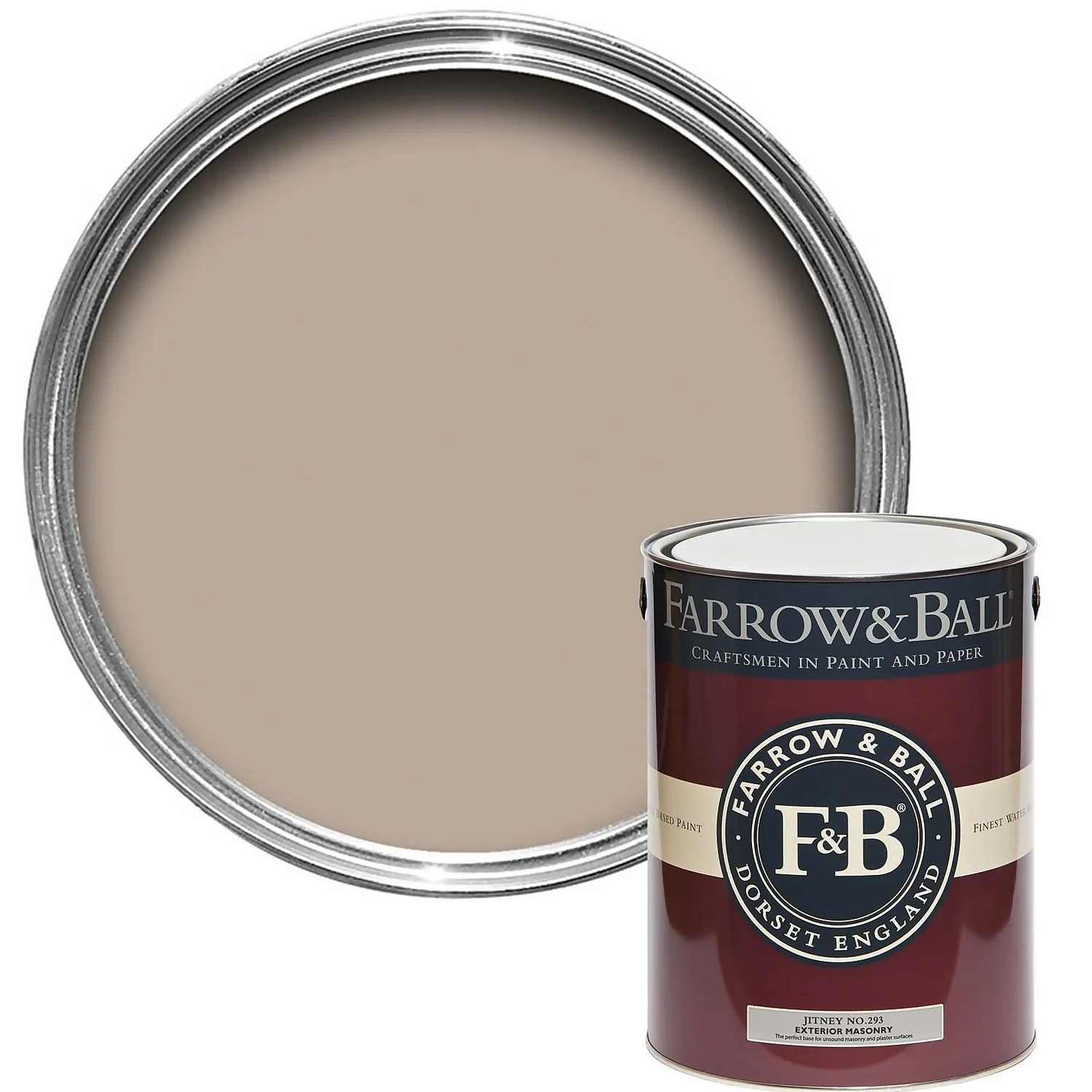 Farrow & Ball Exterior Masonry Paint Jitney - 5L 3 Farrow & Ball Exterior Masonry Paint Jitney - 5L