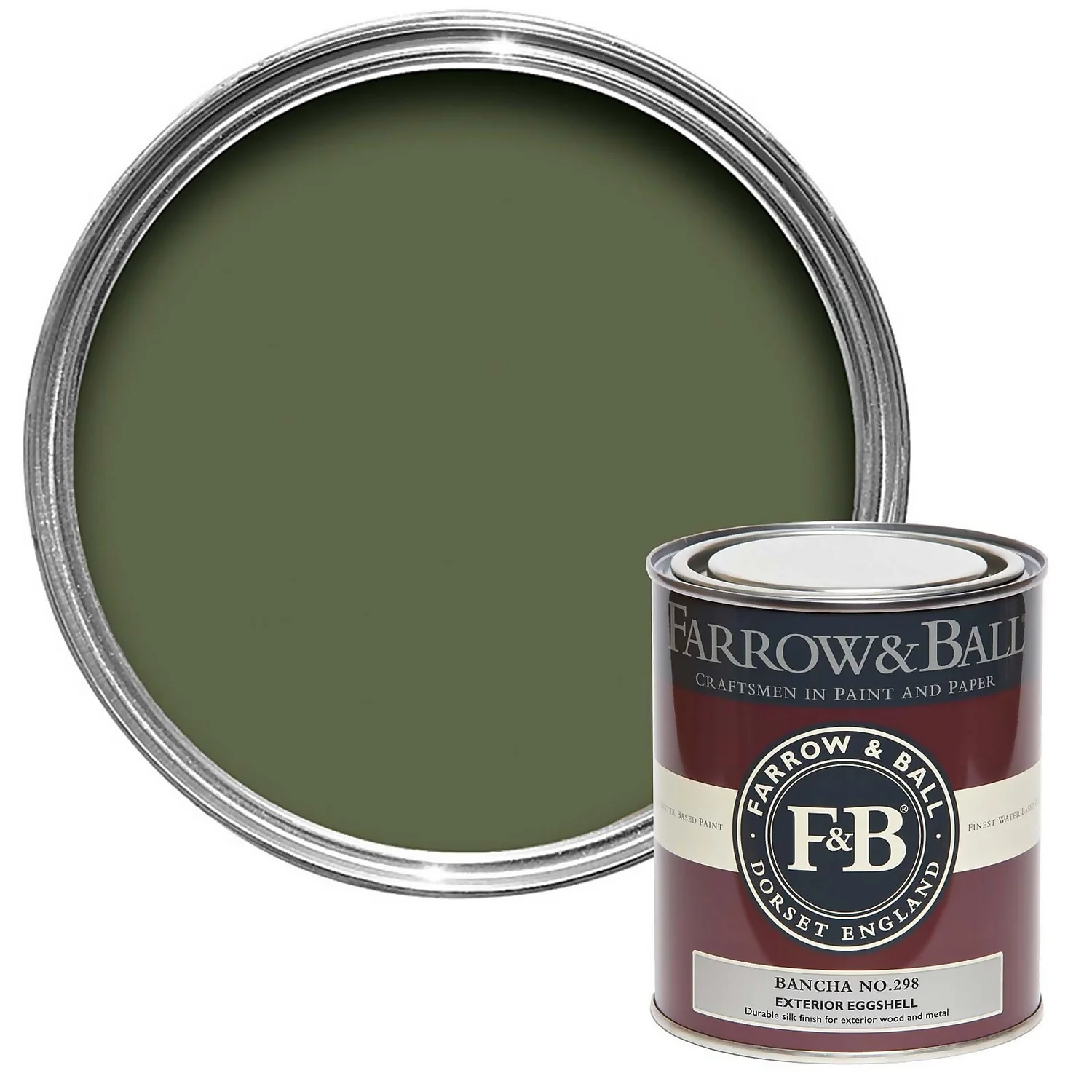 Farrow & Ball Exterior Eggshell Paint Bancha - 750ml 3 Farrow & Ball Exterior Eggshell Paint Bancha - 750ml