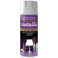 Rust-Oleum Silver - Metallic Spray Paint - 400ml