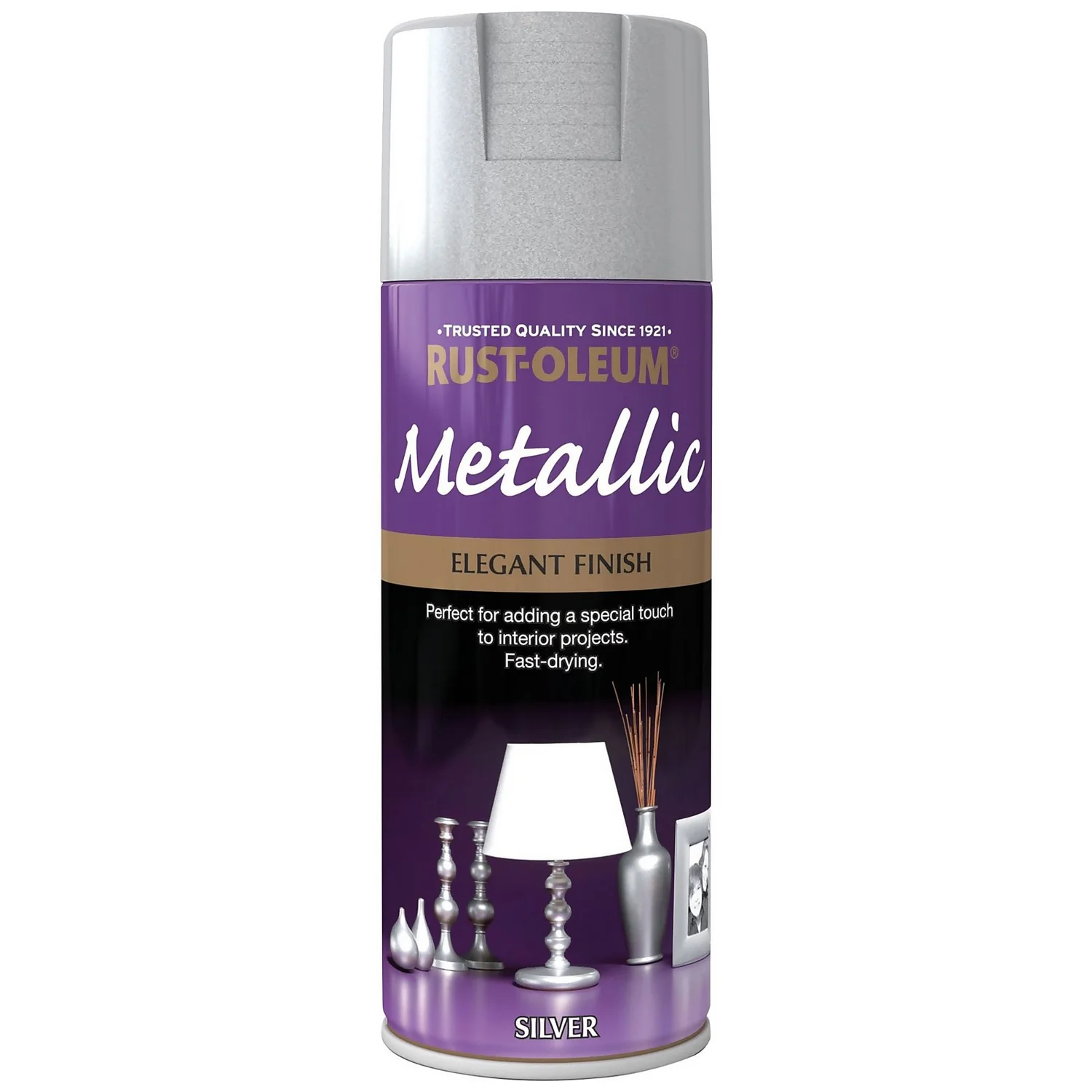 Rust-Oleum Silver - Metallic Spray Paint - 400ml 3 Rust-Oleum Silver - Metallic Spray Paint - 400ml