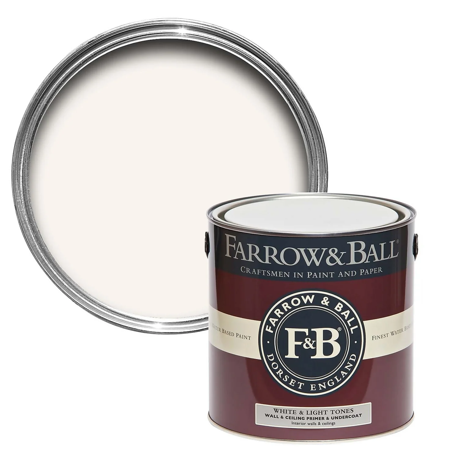 Farrow & Ball Primer Wall & Ceiling Primer & Undercoat White & Light Tones - 2.5L 3 Farrow & Ball Primer Wall & Ceiling Primer & Undercoat White & Light Tones - 2.5L