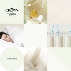 Crown Walls & Ceilings Matt Emulsion Paint Milk White - 5L 16 Crown Walls & Ceilings Matt Emulsion Paint Milk White - 5L -Laura Paint Shop 12828387 1014969529467764
