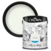 Crown Walls & Ceilings Matt Emulsion Paint Milk White - 5L -Laura Paint Shop 12828387 1094969529053314