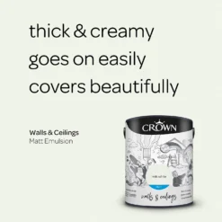 Crown Walls & Ceilings Matt Emulsion Paint Milk White - 5L 14 Crown Walls & Ceilings Matt Emulsion Paint Milk White - 5L -Laura Paint Shop 12828387 8834969529315856