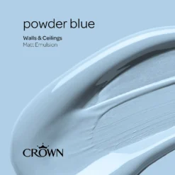 Crown Walls & Ceilings Matt Emulsion Paint Powder Blues - 2.5L -Laura Paint Shop 12832219 1994969528739724