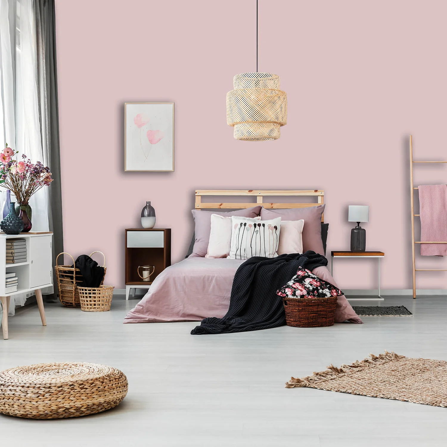 Homebase Tough & Durable Matt Paint Hush Pink - 2.5L 5 Homebase Tough & Durable Matt Paint Hush Pink - 2.5L - Image 3