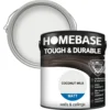 Homebase Tough & Durable Matt Paint Coconut Milk - 2.5L 1 Homebase Tough & Durable Matt Paint Coconut Milk - 2.5L -Laura Paint Shop 12832379 3784831969884237