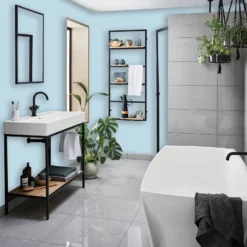 Homebase Bathroom Mid Sheen Paint - Blue Lace 2.5L 7 Homebase Bathroom Mid Sheen Paint - Blue Lace 2.5L -Laura Paint Shop 12832552 3664832979612717