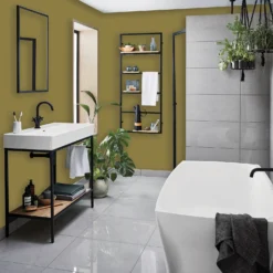 Homebase Bathroom Mid Sheen Paint - Moss Green 2.5L 7 Homebase Bathroom Mid Sheen Paint - Moss Green 2.5L -Laura Paint Shop 12832554 1944832985083277