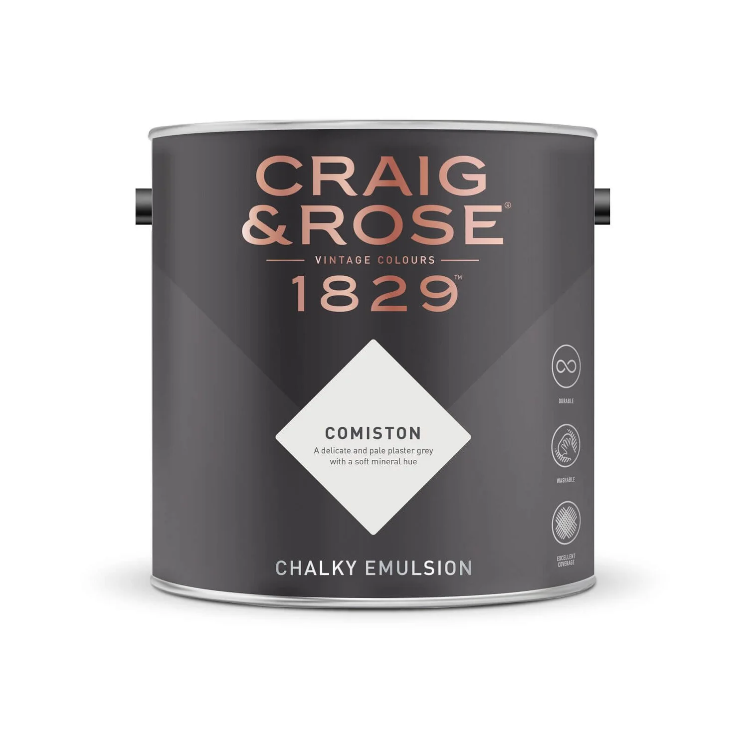 Craig & Rose 1829 Chalky Matt Emulsion Paint Comiston - 5L 4 Craig & Rose 1829 Chalky Matt Emulsion Paint Comiston - 5L - Image 2