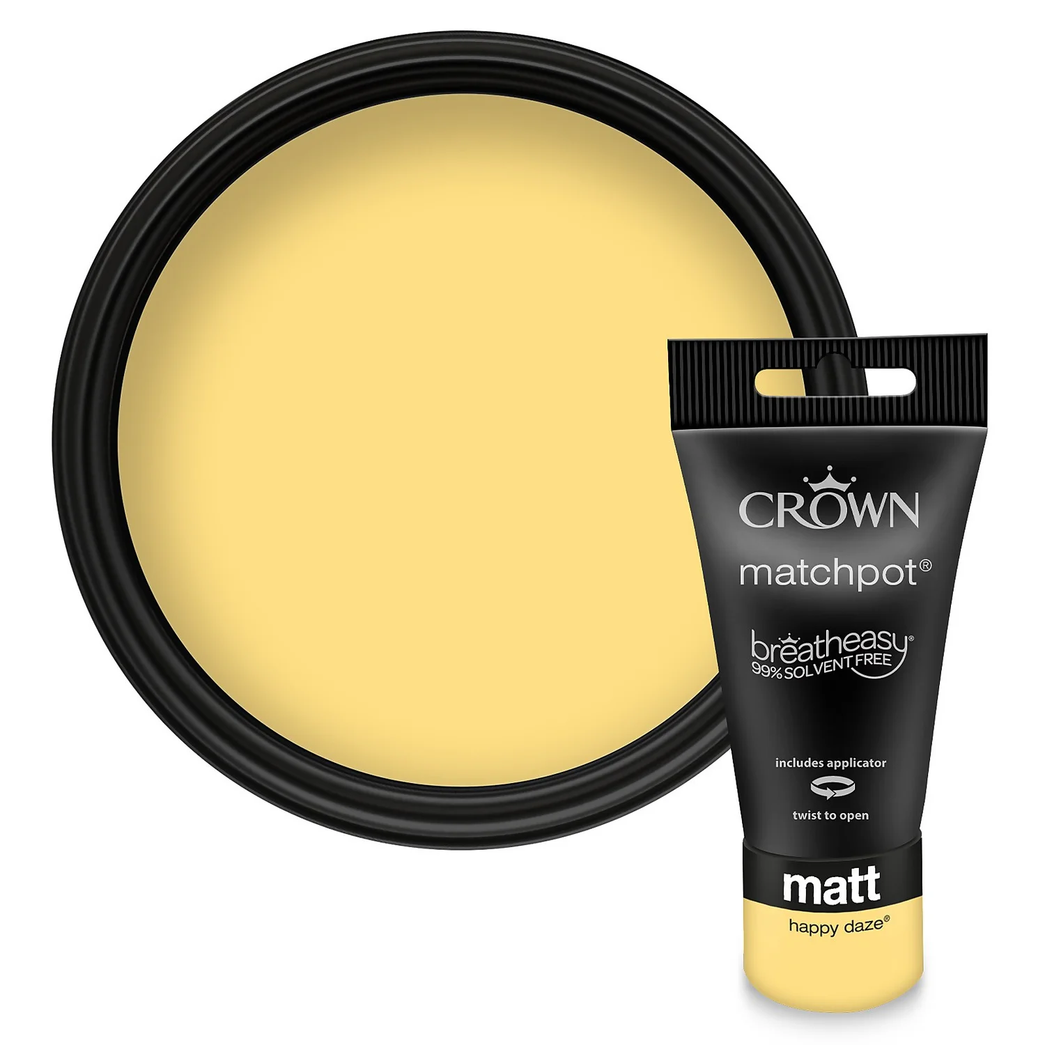 Crown Walls & Ceilings Matt Emulsion Paint Happy Daze - Tester 40ml 3 Crown Walls & Ceilings Matt Emulsion Paint Happy Daze - Tester 40ml
