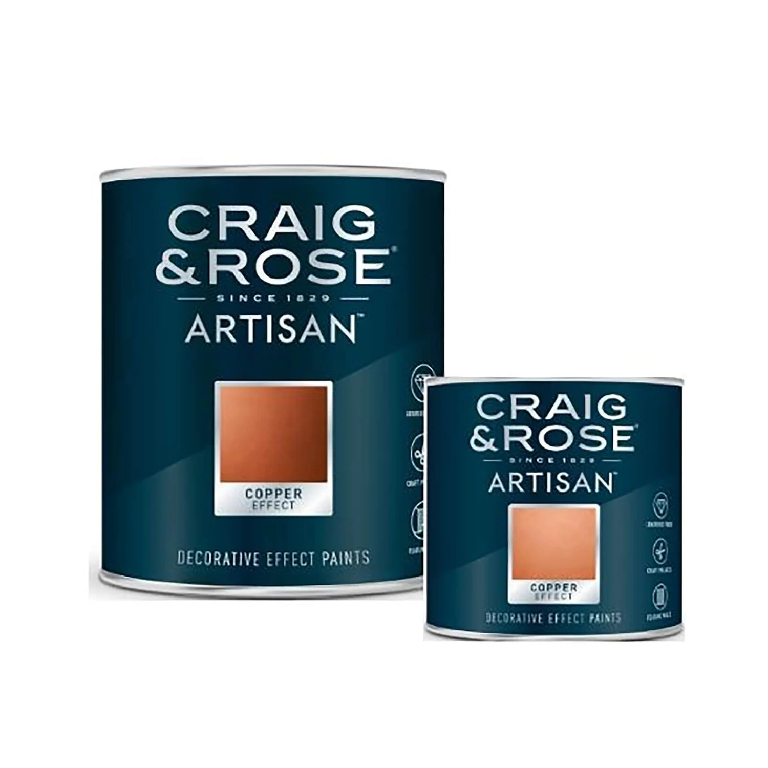 Craig & Rose Artisan Copper Effect Paint - 2.5L 4 Craig & Rose Artisan Copper Effect Paint - 2.5L - Image 2