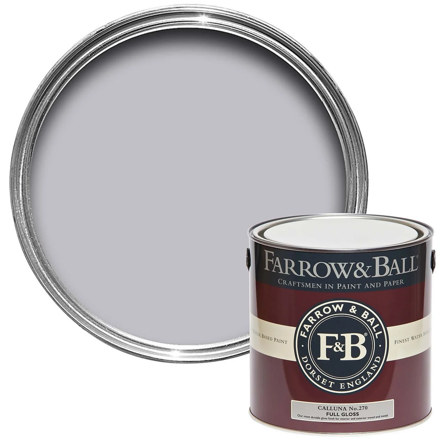 Farrow & Ball Full Gloss Paint Calluna - 2.5L 3 Farrow & Ball Full Gloss Paint Calluna - 2.5L