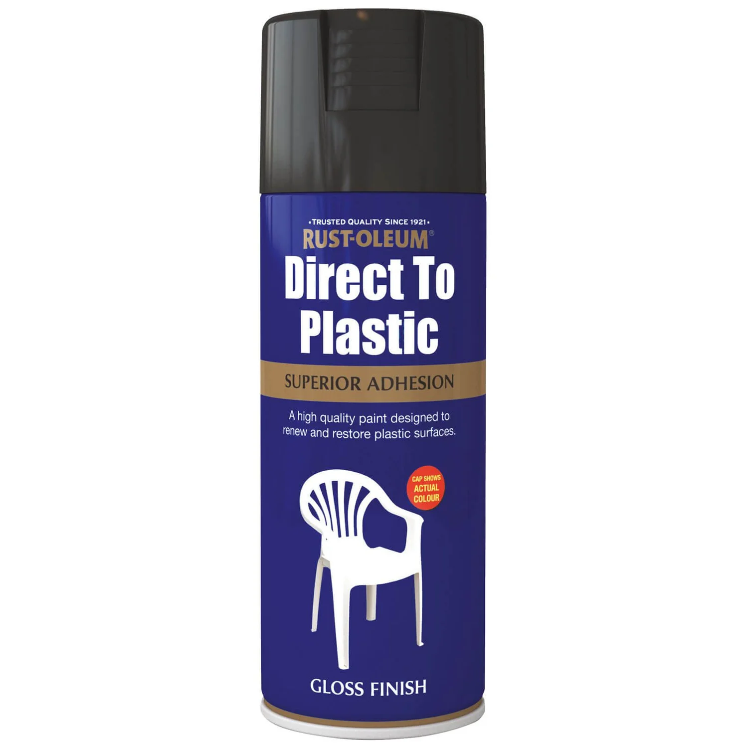 Rust-Oleum Direct To Plastic Spray Paint - Black - 400ml 3 Rust-Oleum Direct To Plastic Spray Paint - Black - 400ml