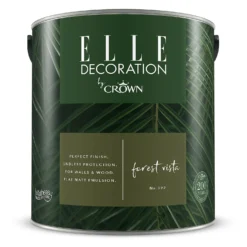 ELLE Decoration By Crown Flat Matt Paint Forest Vista - 2.5L 15 ELLE Decoration By Crown Flat Matt Paint Forest Vista - 2.5L -Laura Paint Shop 12834485 6854873582789155