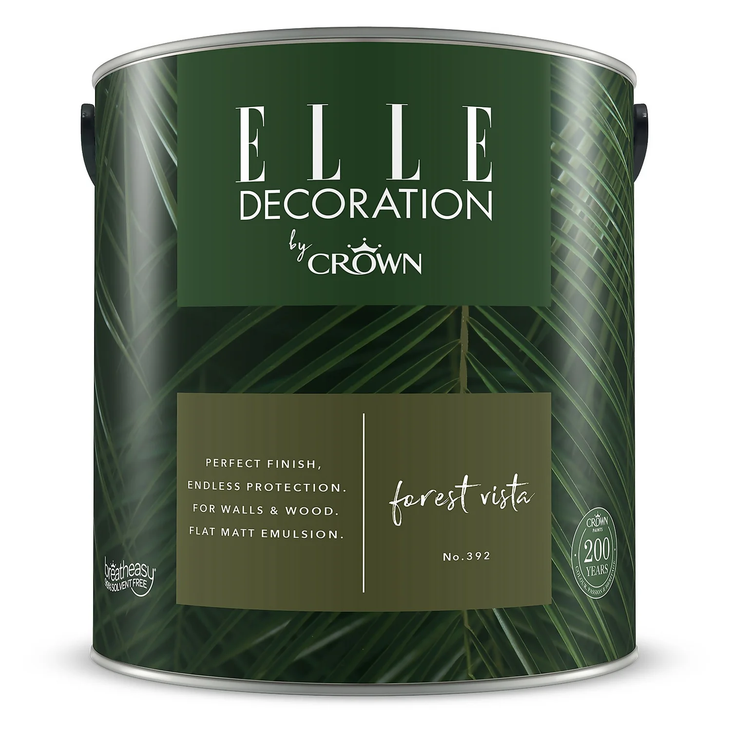ELLE Decoration By Crown Flat Matt Paint Forest Vista - 2.5L 9 ELLE Decoration By Crown Flat Matt Paint Forest Vista - 2.5L - Image 7