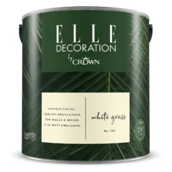 ELLE Decoration By Crown Flat Matt Paint White Grass - 2.5L 15 ELLE Decoration By Crown Flat Matt Paint White Grass - 2.5L -Laura Paint Shop 12834499 3304873584187281