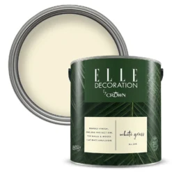 ELLE Decoration By Crown Flat Matt Paint White Grass - 2.5L