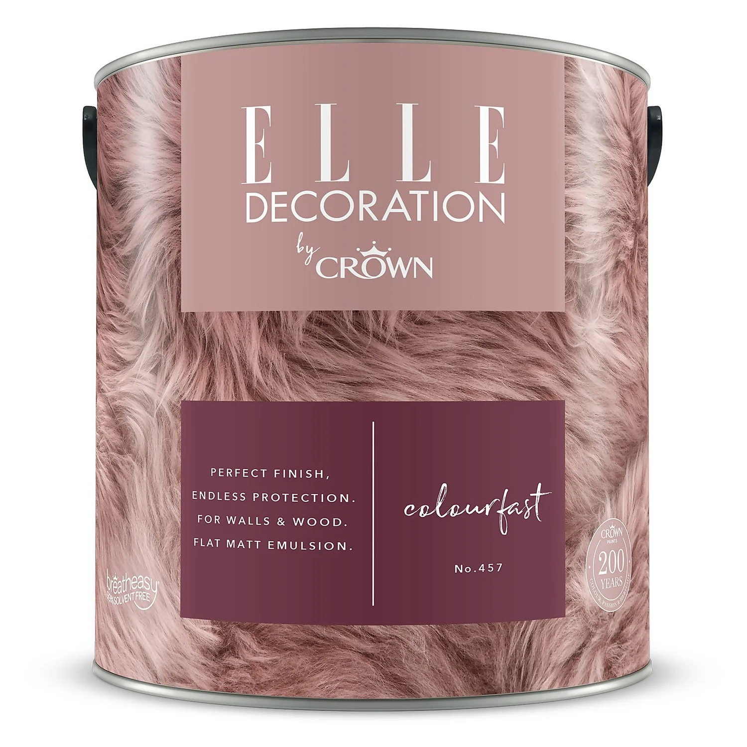 ELLE Decoration By Crown Flat Matt Paint Colourfast - 2.5L 9 ELLE Decoration By Crown Flat Matt Paint Colourfast - 2.5L - Image 7