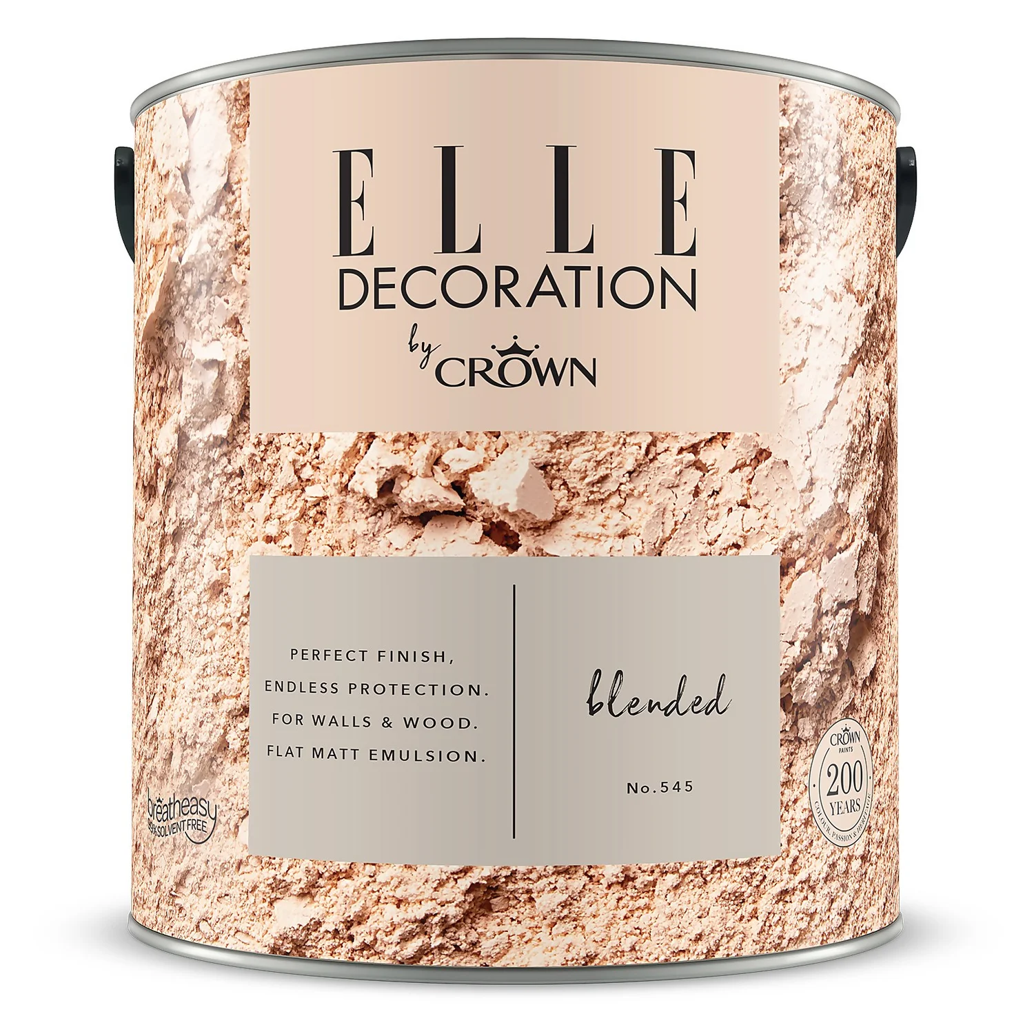 ELLE Decoration By Crown Flat Matt Paint Blended - 2.5L 9 ELLE Decoration By Crown Flat Matt Paint Blended - 2.5L - Image 7