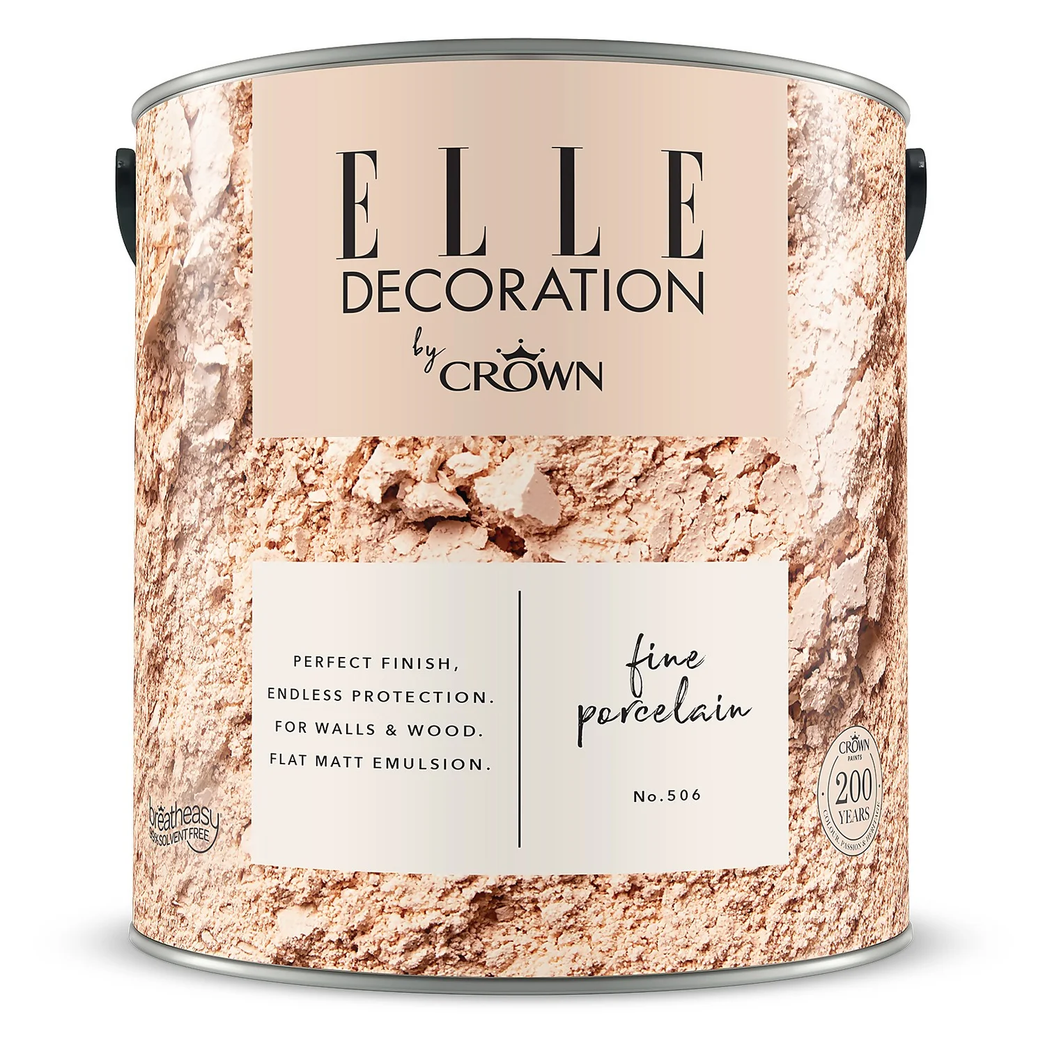 ELLE Decoration By Crown Flat Matt Paint Fine Porcelain - 2.5L 9 ELLE Decoration By Crown Flat Matt Paint Fine Porcelain - 2.5L - Image 7