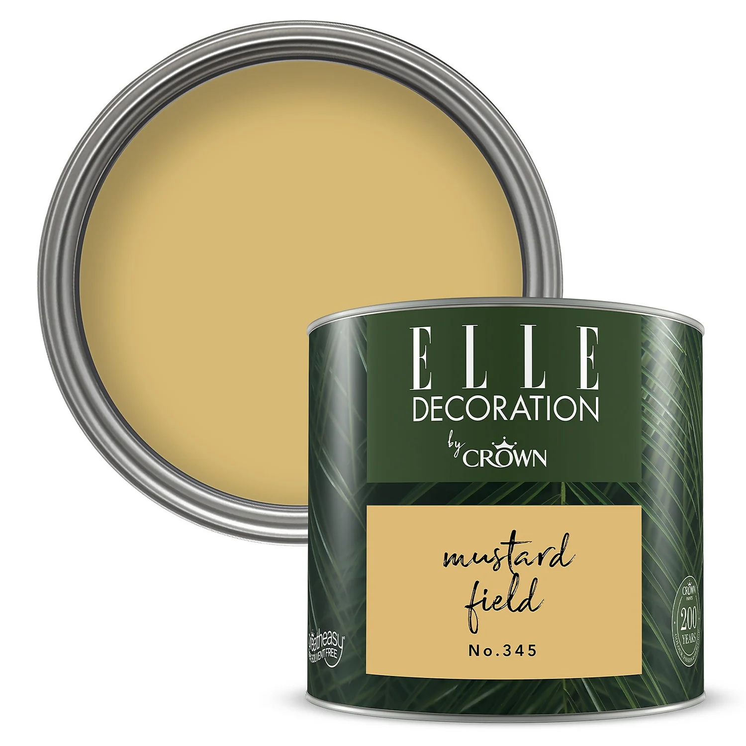 ELLE Decoration By Crown Flat Matt Paint Mustard Field - Tester 125ml 3 ELLE Decoration By Crown Flat Matt Paint Mustard Field - Tester 125ml