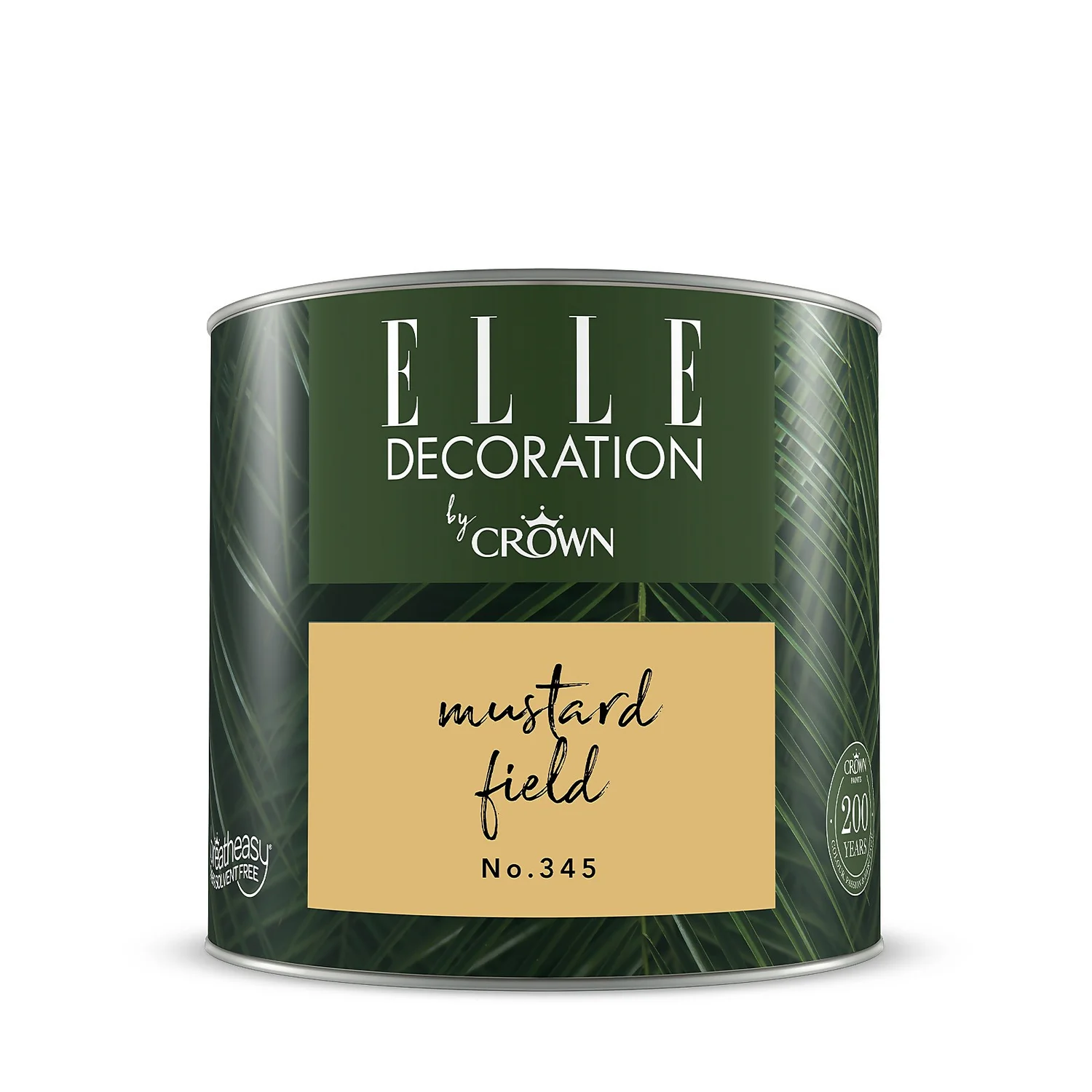 ELLE Decoration By Crown Flat Matt Paint Mustard Field - Tester 125ml 8 ELLE Decoration By Crown Flat Matt Paint Mustard Field - Tester 125ml - Image 6
