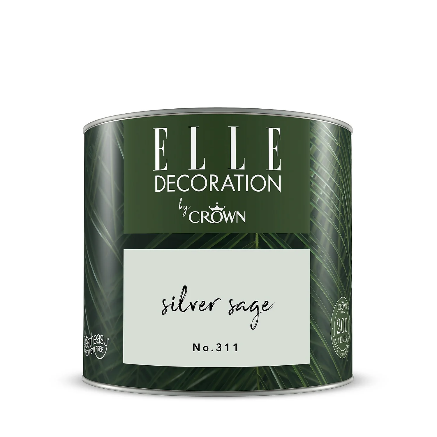 ELLE Decoration By Crown Flat Matt Paint Silver Sage - Tester 125ml 8 ELLE Decoration By Crown Flat Matt Paint Silver Sage - Tester 125ml - Image 6