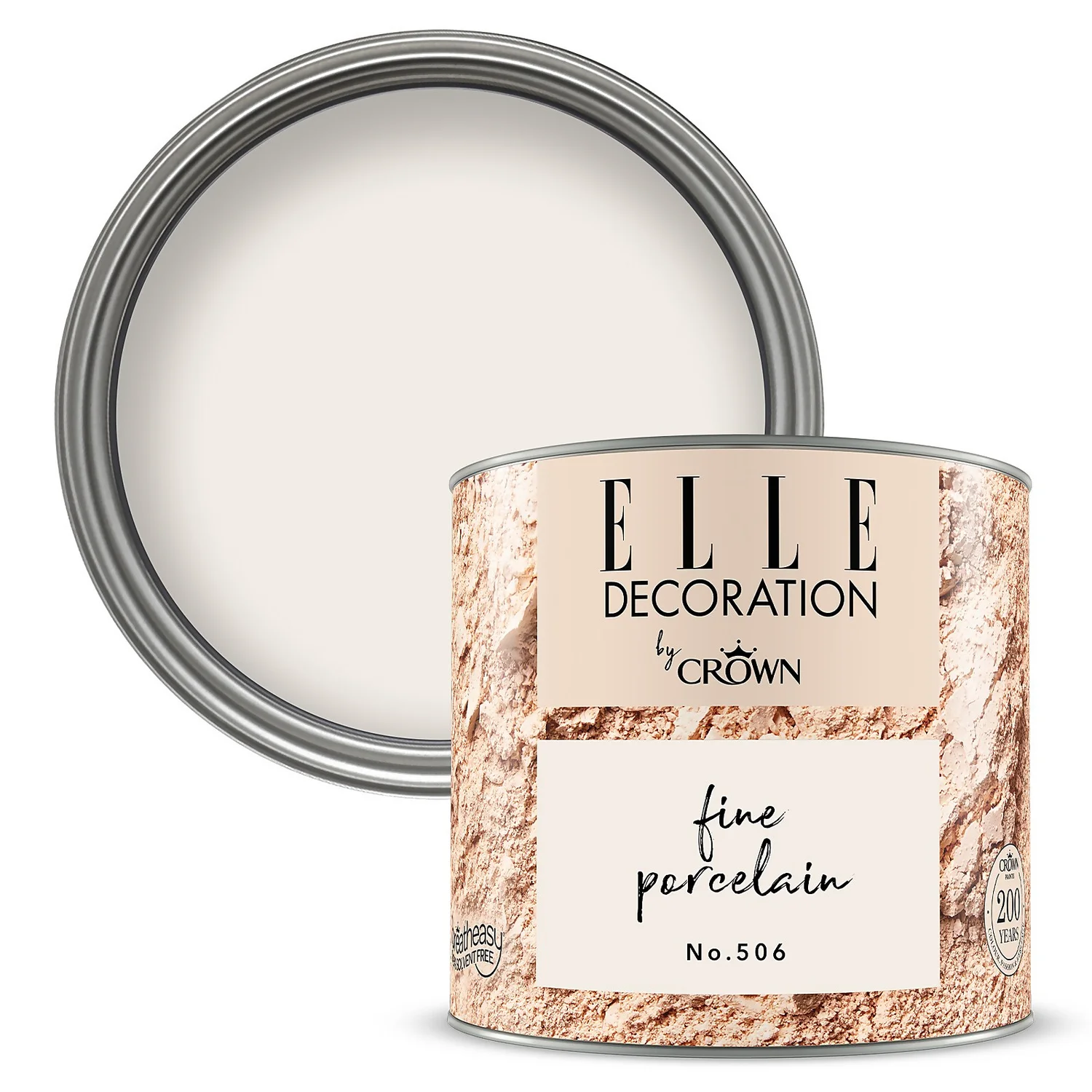 ELLE Decoration By Crown Flat Matt Paint Fine Porcelain - Tester 125ml 3 ELLE Decoration By Crown Flat Matt Paint Fine Porcelain - Tester 125ml
