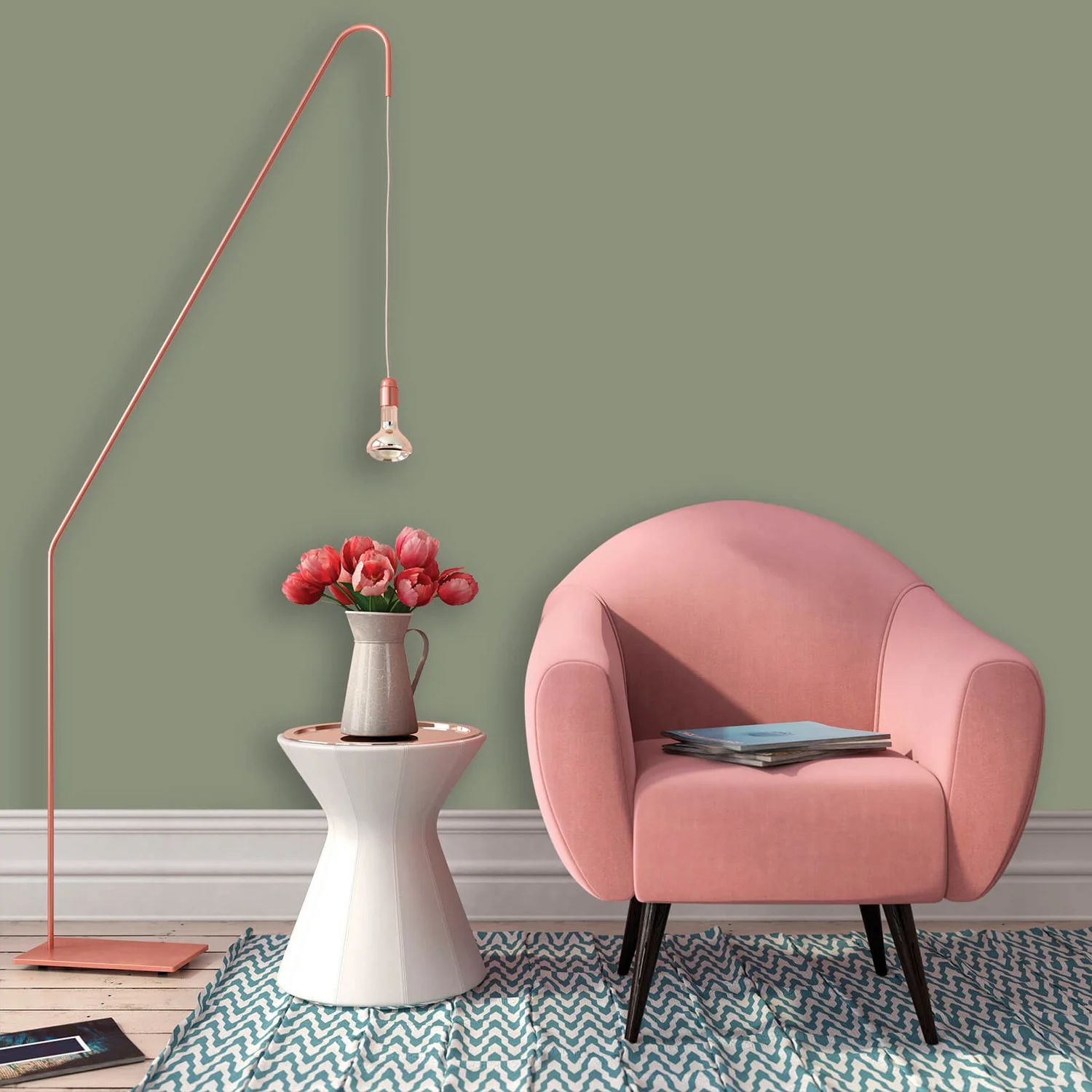 Homebase Matt Emulsion Paint Chinese Evergreen - 2.5L 5 Homebase Matt Emulsion Paint Chinese Evergreen - 2.5L - Image 3