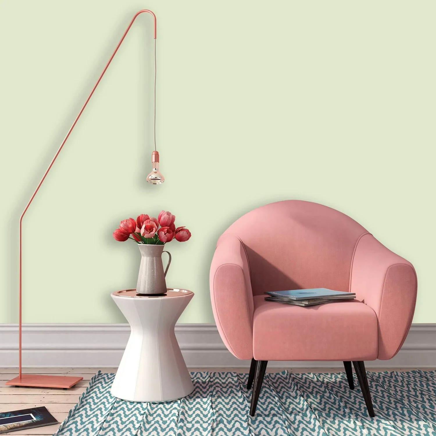 Homebase Matt Emulsion Paint Lime Frost - 2.5L 5 Homebase Matt Emulsion Paint Lime Frost - 2.5L - Image 3