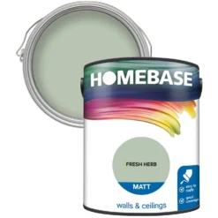 Homebase Matt Emulsion Paint Fresh Herb - 5L