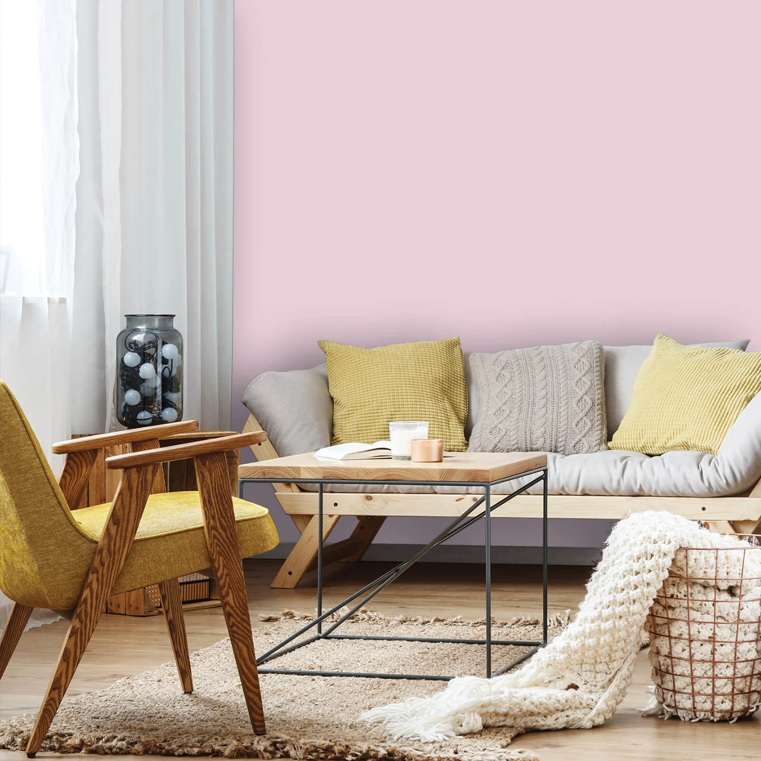 Homebase Silk Emulsion Paint Angel Pink - 2.5L 6 Homebase Silk Emulsion Paint Angel Pink - 2.5L - Image 4