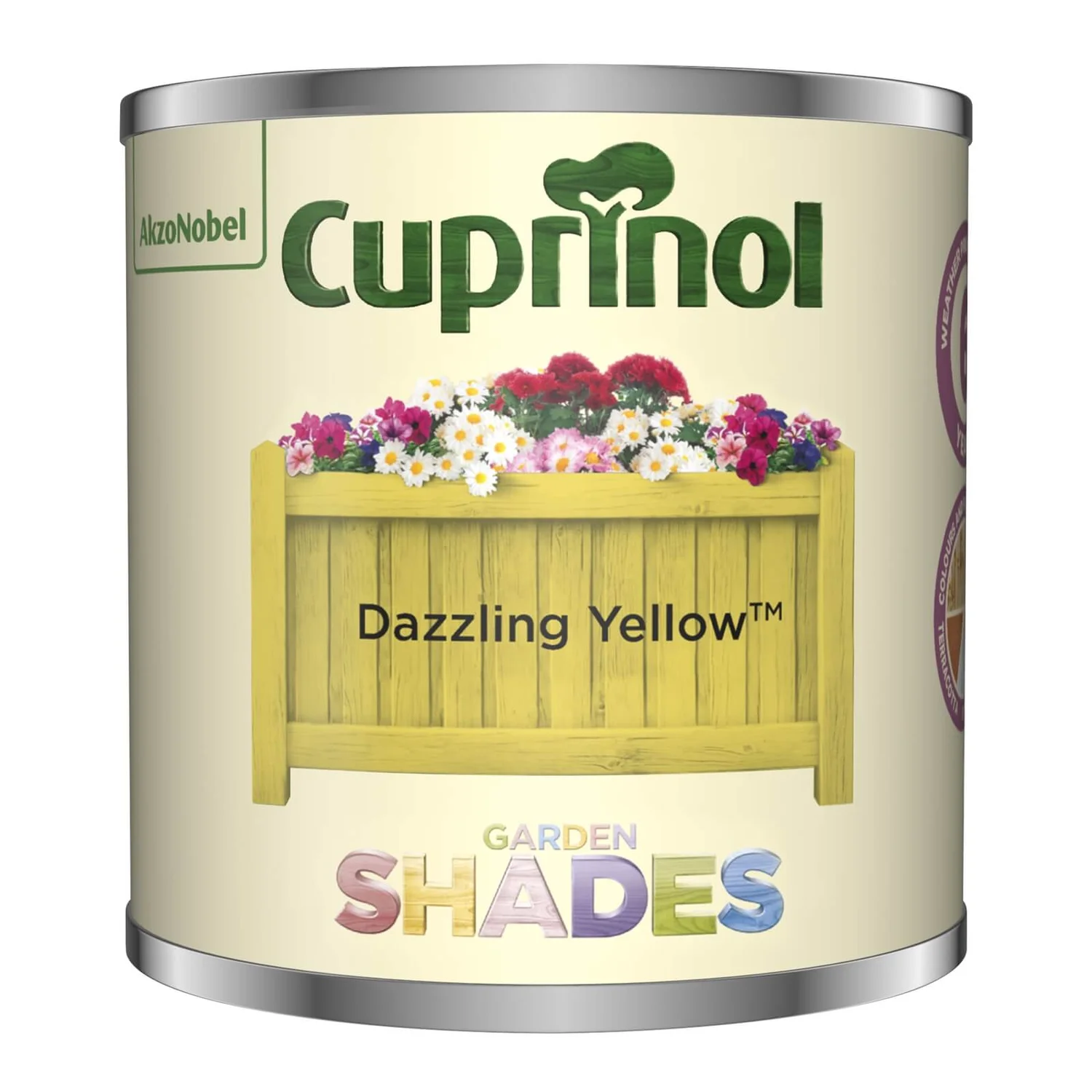 Cuprinol Garden Shades Dazzling Yellow Tester - 125ml 3 Cuprinol Garden Shades Dazzling Yellow Tester - 125ml