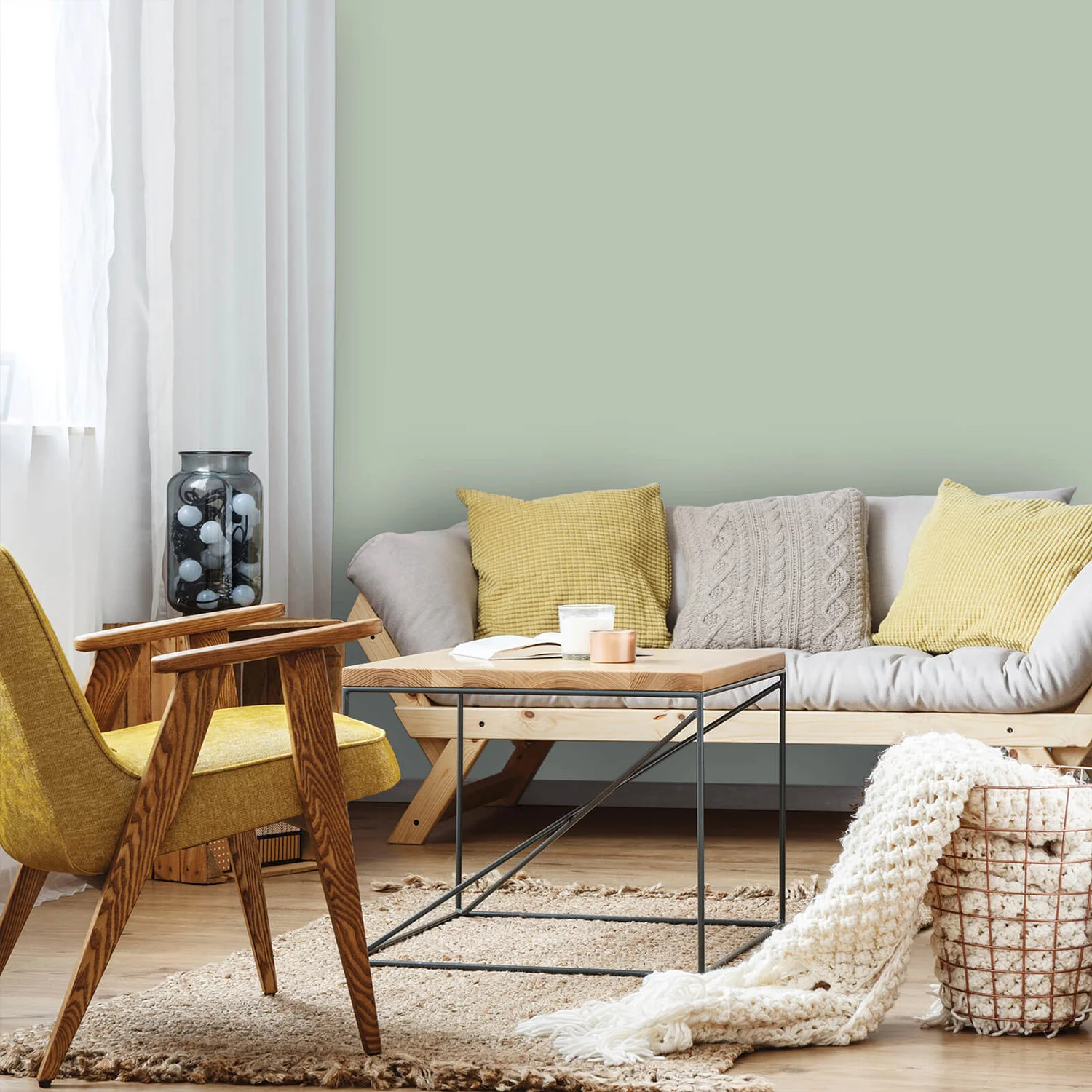 Homebase Silk Emulsion Paint Fresh Herb - 5L 6 Homebase Silk Emulsion Paint Fresh Herb - 5L - Image 4