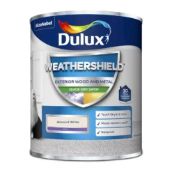 Dulux Weathershield Quick Dry Satin Paint Almond White - 750ml 11 Dulux Weathershield Quick Dry Satin Paint Almond White - 750ml -Laura Paint Shop 12836913 1704832979580386