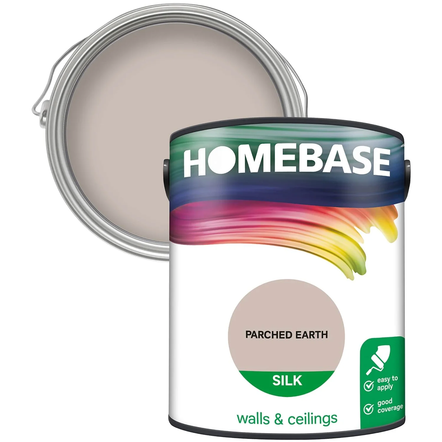 Homebase Silk Emulsion Paint Parched Earth - 5L 3 Homebase Silk Emulsion Paint Parched Earth - 5L