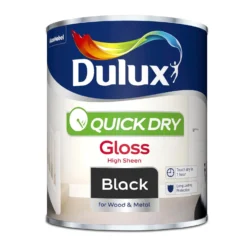Dulux Quick Dry Gloss Paint Black - 750ml 11 Dulux Quick Dry Gloss Paint Black - 750ml -Laura Paint Shop 12836980 1844832981462538