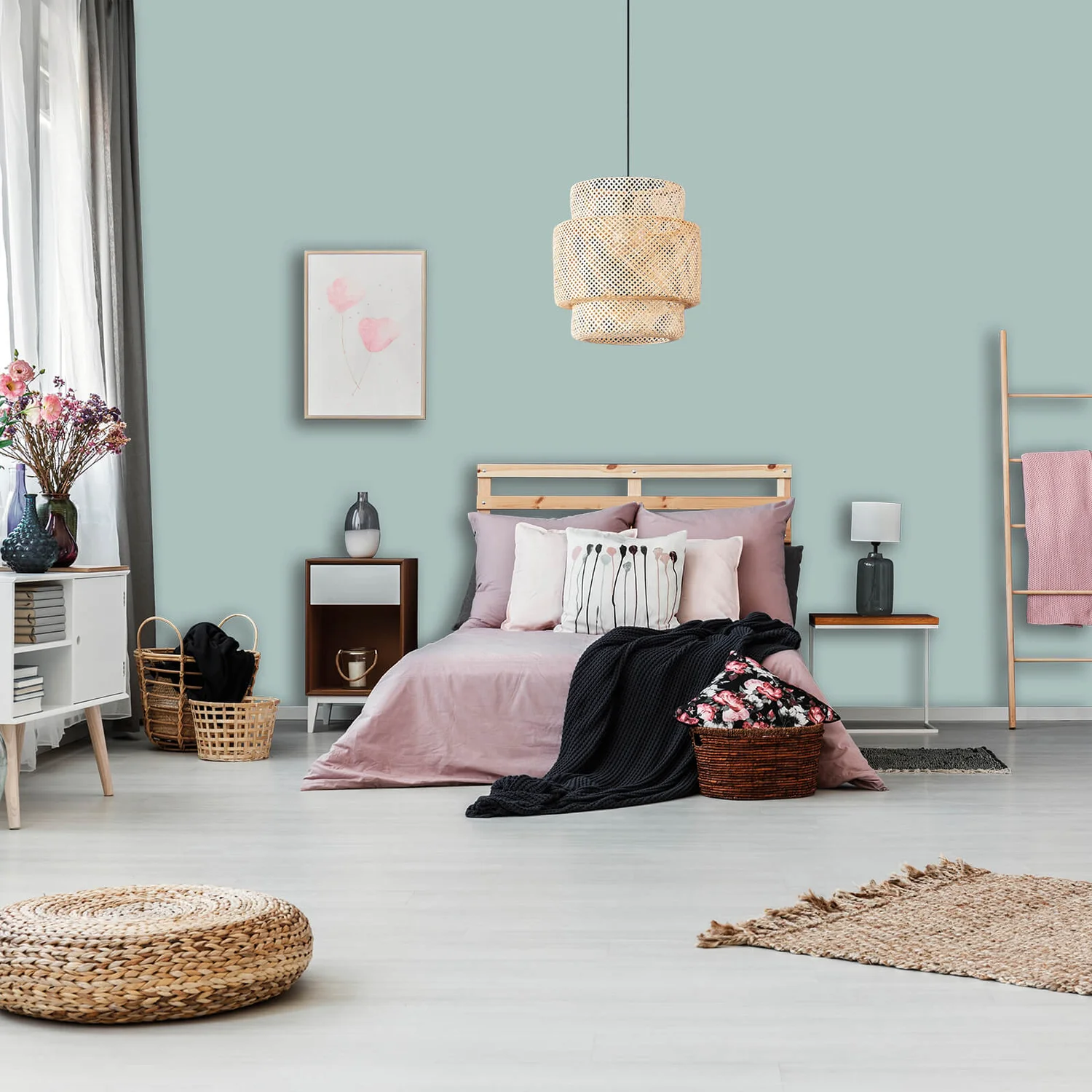 Homebase Tough & Durable Matt Paint Duck Egg - 2.5L 5 Homebase Tough & Durable Matt Paint Duck Egg - 2.5L - Image 3