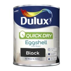Dulux Quick Dry Eggshell Paint Black - 750ml -Laura Paint Shop 12837024 3664832979360015