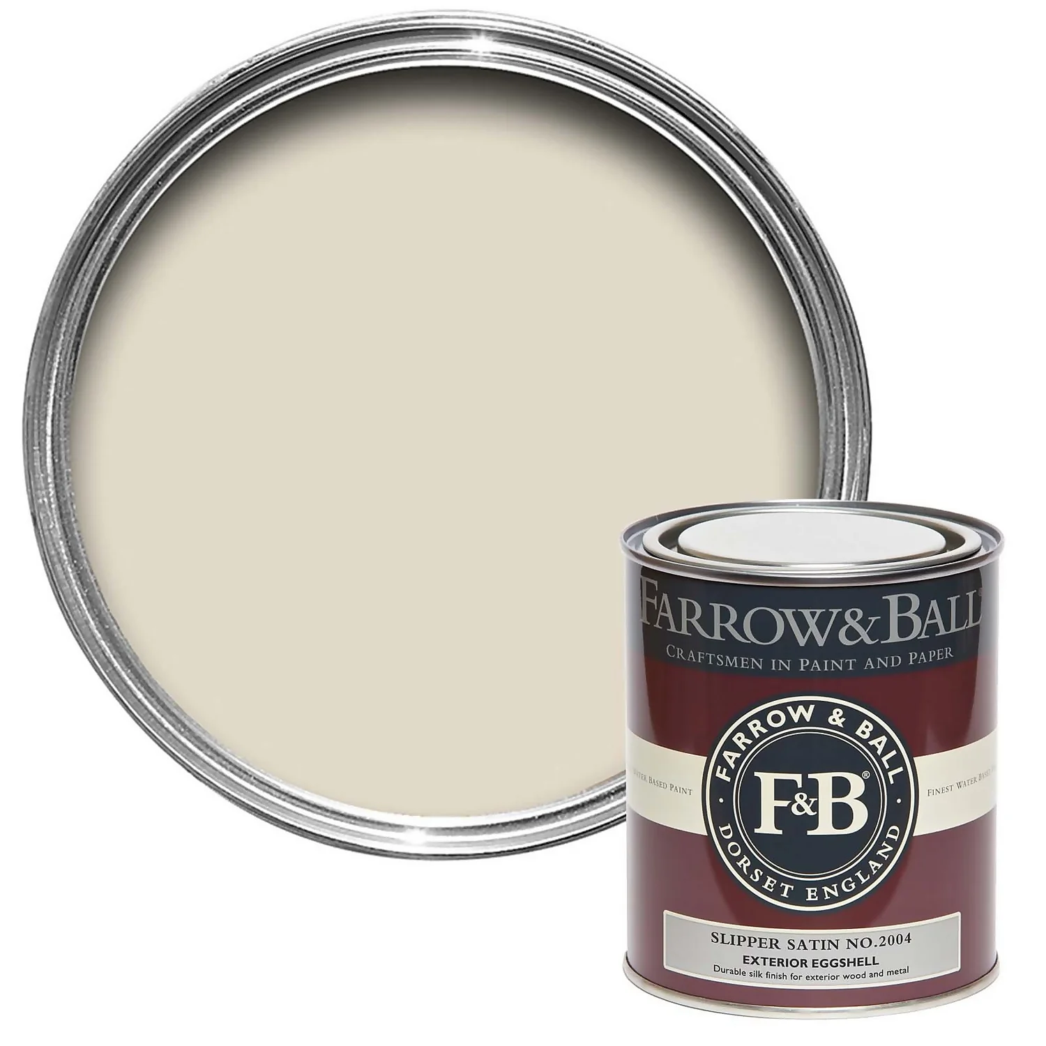 Farrow & Ball Exterior Eggshell Slipper Satin - 750ml 3 Farrow & Ball Exterior Eggshell Slipper Satin - 750ml