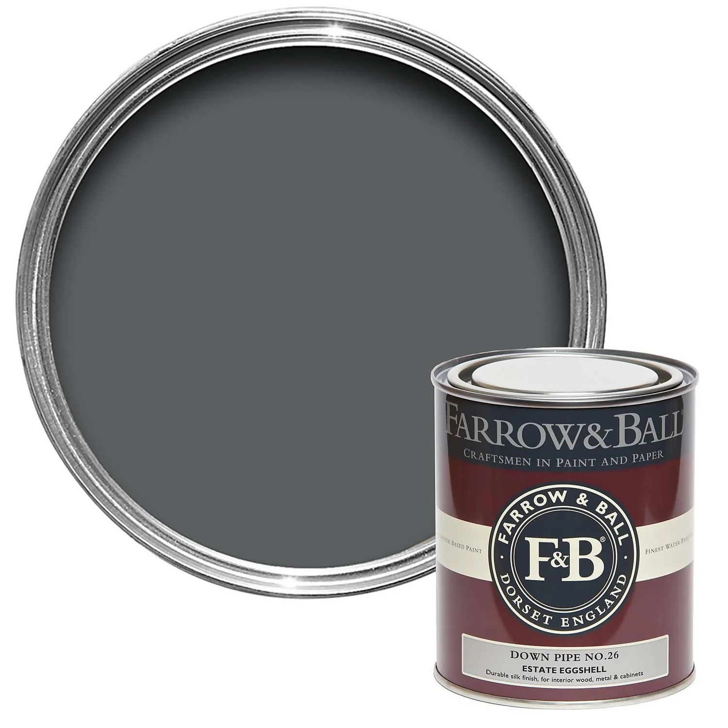 Farrow & Ball Estate Eggshell Down Pipe - 750ml 3 Farrow & Ball Estate Eggshell Down Pipe - 750ml