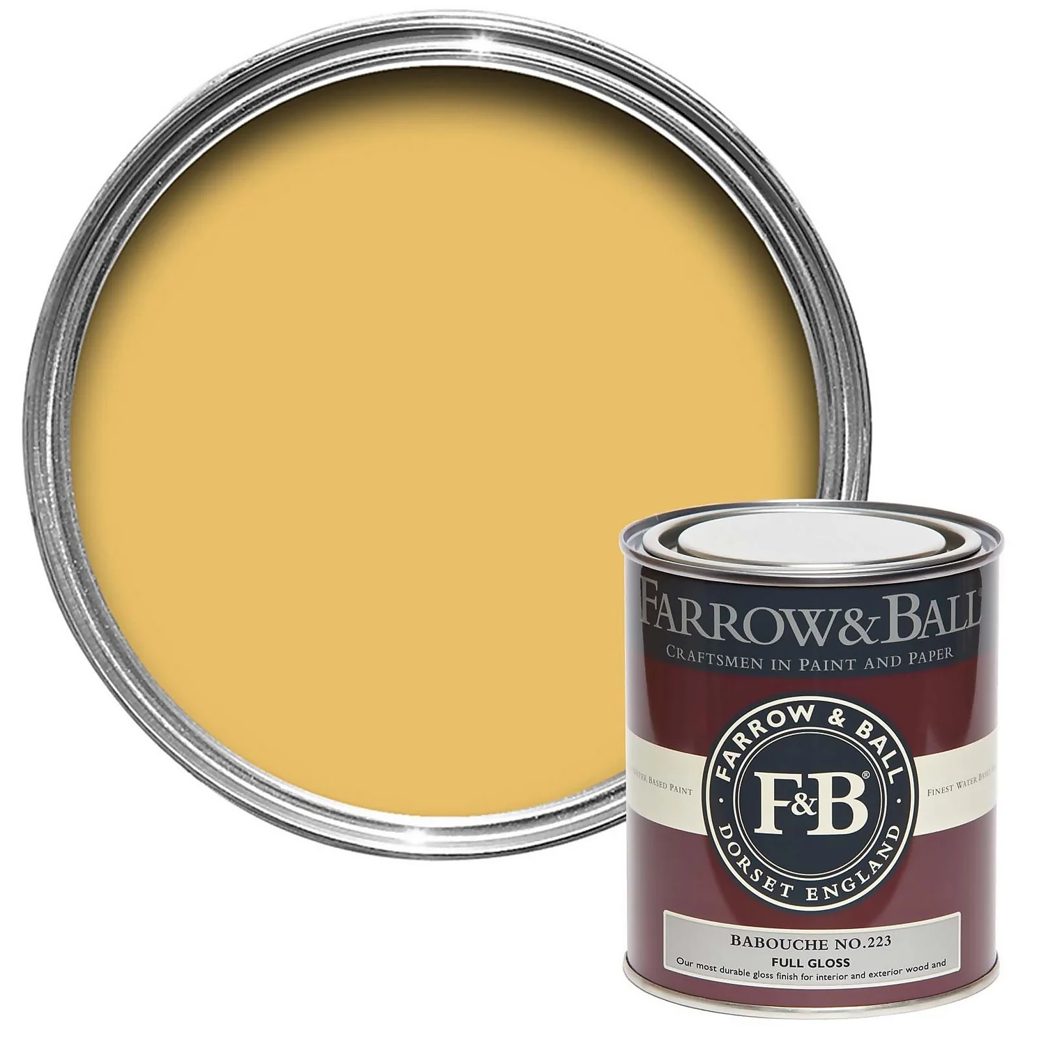 Farrow & Ball Full Gloss Babouche - 750ml 3 Farrow & Ball Full Gloss Babouche - 750ml